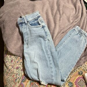 Rewash Light Blue high rise joggers